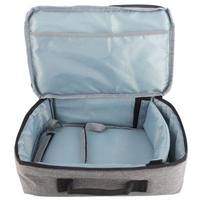 Projector Bag 13.6x7.9x4in Heavy Duty Nylon Portable Projector Carrying Case with Sturdy Handle for Travel Gray
