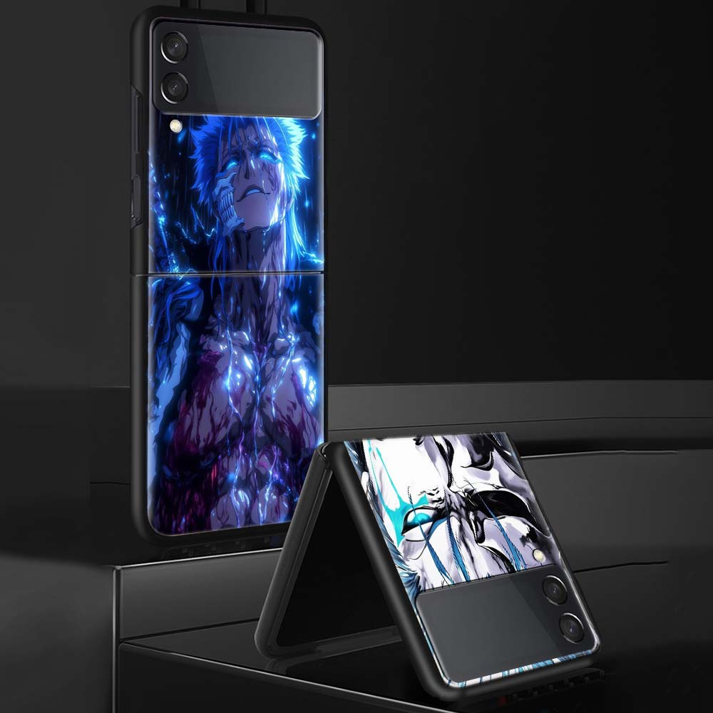 Grimmjow 6 Bleach Phone Case For Samsung Galaxy Z Flip 7 6 5 4 3 5G Shockproof Cover Z Flip7 Flip6 ZFlip5 Flip3 Flip4 Luxury She