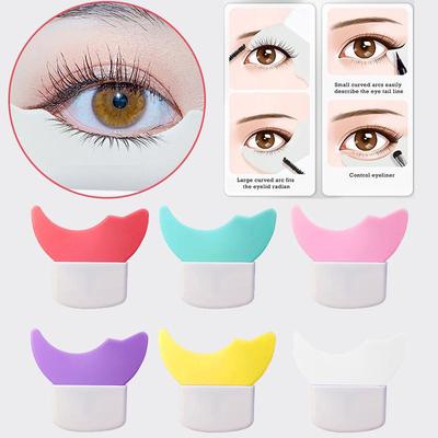 Soft Silicone Eyeliner Stencils Eye Makeup Template Shaping Tool Portable Mascara Baffle Eyeliner Eyeshadow Makeup Tool XYZ