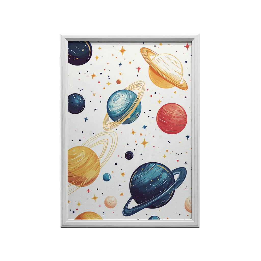 Plakat Kosmiczna Harmonia Plakat Kosmiczna Harmonia, 40X50 Cm, Rama Aluminiowa Złota, Papier Matowy 230 Gsm