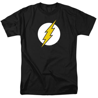 Maglietta da uomo Flash Flash Logo DC Nera Licenza Ufficiale