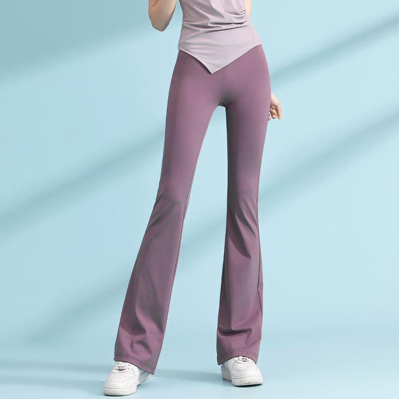 Eleganter Damen-Yogaanzug: Herbstkollektion 2025 – Premium Casual Sport Set mit Micro-Flared-Hose