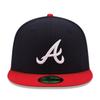 Casquette - New Era - 59Fifty - Atlanta Braves - Marine - Blanc - Homme