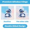 9 sheets Christmas Window Clings Decorations - Cute Funny Double-Sided Static Stickers for Glass Windows, Perfect Decorations