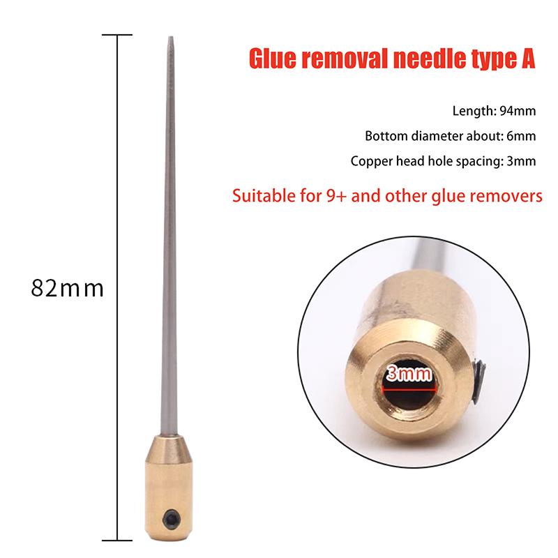 Hot Sale Glue Remover Thick Needle Accessories Glue Remover Tapered Steel Needle Steel Needle