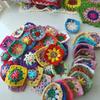 Two girls 50pcs/lot Handmade Original 75cm Trade Hand Crochet Coaster Handmade Cup Mat Po Props Placemat Decorative Mat