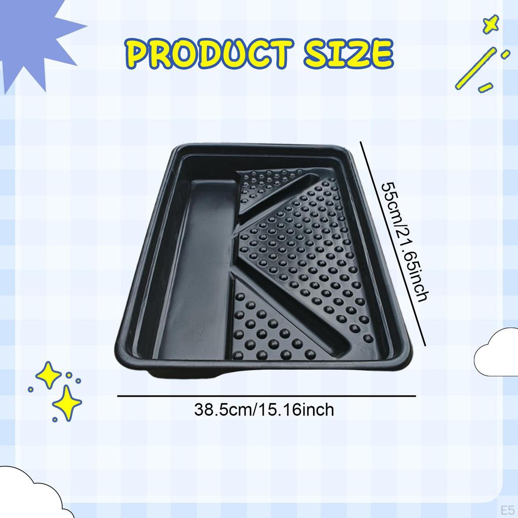 Paint Tray Heavy Duty Box Tools Textured Thickened Deep Capacity Home Painting Supplies Sturdy