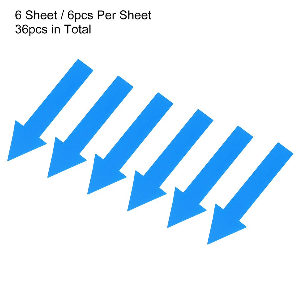 4/6/10Sheet Arrow Sticker Directional Sign PVC Self-Adhesive Label Stickers Removable Floor Decal for Floor Wall Marking 6Colors