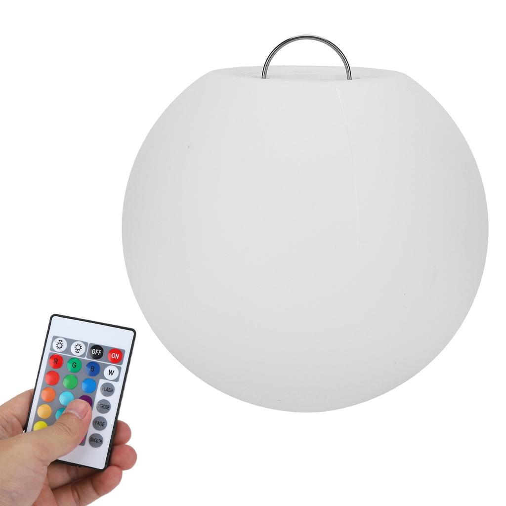 LED Ball Table Lamp 16 Colors 4 Modes USB Charging Remote Light Waterproof for Swimming Pool Yard Lawn