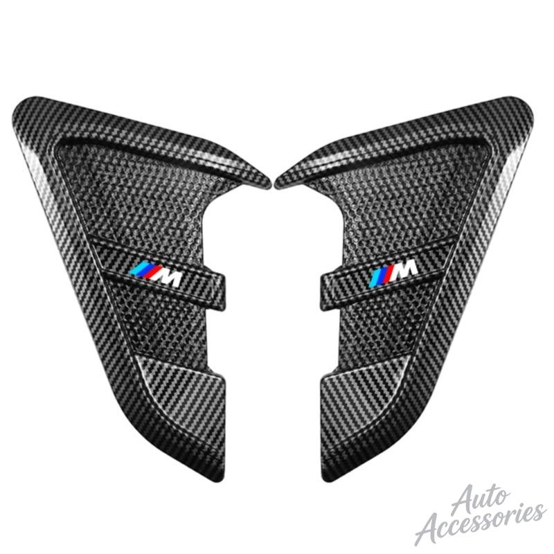 2Pcs Car Shark Gills Sticker Side Fender Vent Modified Hood Air Outlet Sticker For BMW M X1 X2 X3 X4 X5 X6 3 5 M2 M3 M4 M5 M6 M7 FY3