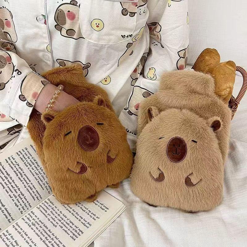 Capybara Cartoon Plush Hot Water Bottle