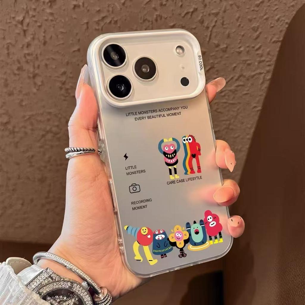 Letter Monster Cartoon Phone Case for Apple iPhone 17, 16 Pro Max, and 1514 (Export Version) - Cute