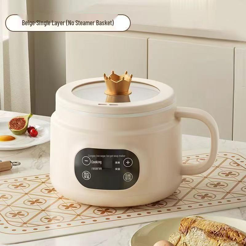 Multifunctional Electric Cooker: Dormitory Pot, Steamer, Boiler, Hot Pot, Student-friendly, Smart Rice Cooker.