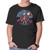 Unisex Crew Neck T-Shirt A Starry Universe Graphic Short Sleeve Casual Tee
