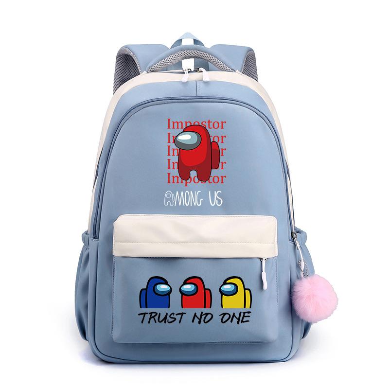 School bag backpack five Wu backpack candy color large capacity student school bag stationery