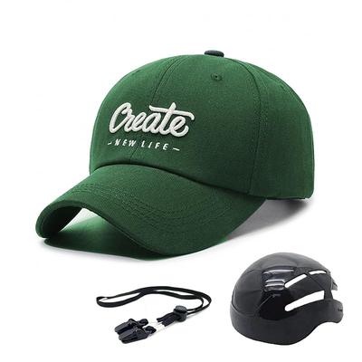Men's and Women's Hat-Style Bicycle Helmet with Built-in Chin Strap, Stylish Design, UV Protection, CE Certified, Perfect for Outdoor Activities,