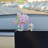 Mini Console Decoration Ornaments Micro Landscape Car Rearview Mirror Ornaments  Car Gifts