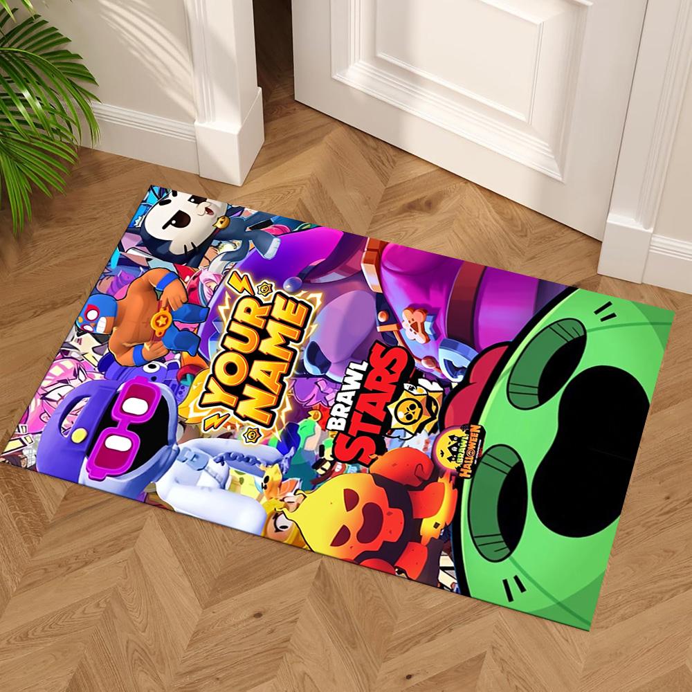 Supercell Personalized Name Carpet Perfect for Bedrooms Outdoor Decorate room Hallway Antislip Carpet Office home decor