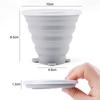 Folding Cup 180ml Food Grade Silicone Water Cup Portable Silicone Retractable Environmental Friendly Drinkware