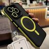 Fashion Bicolor Matte Magnetic Translucency Case For iPhone 11 16 15 14 13 12 11ProMax 16Plus Magsafe Wireless Charge Hard Cover