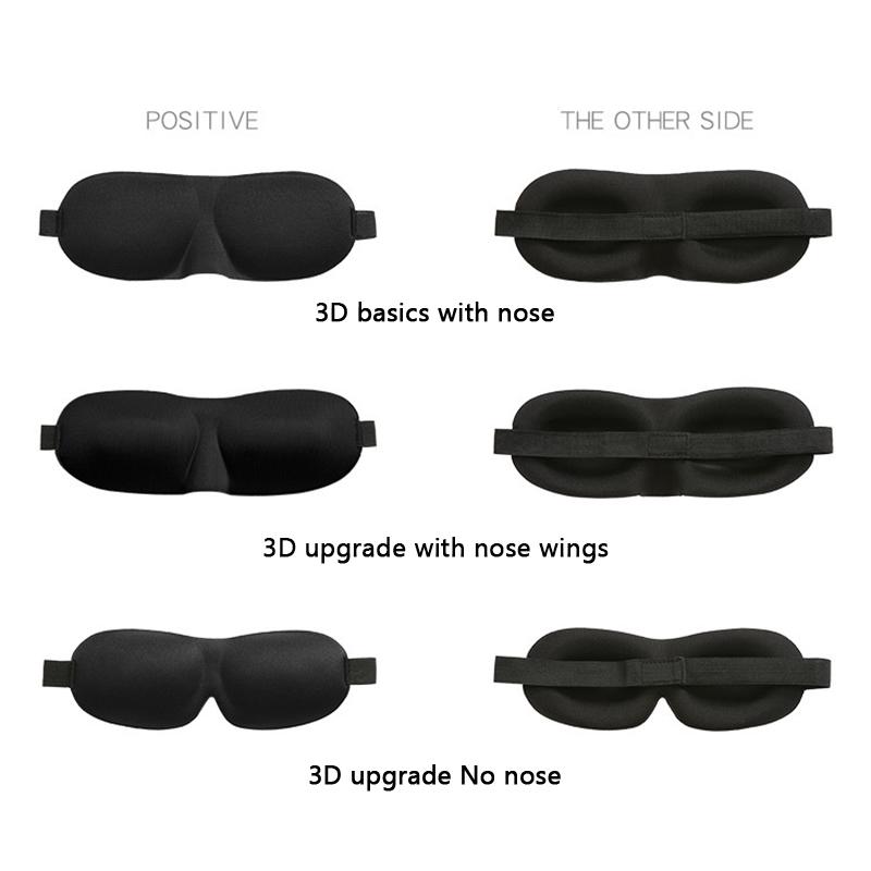 Breathable 3D Sleeping Eye Mask Strong Blackout Eye Mask Eye Mask Soft Portable Blindfold Travel Eyeshade for School Home Office