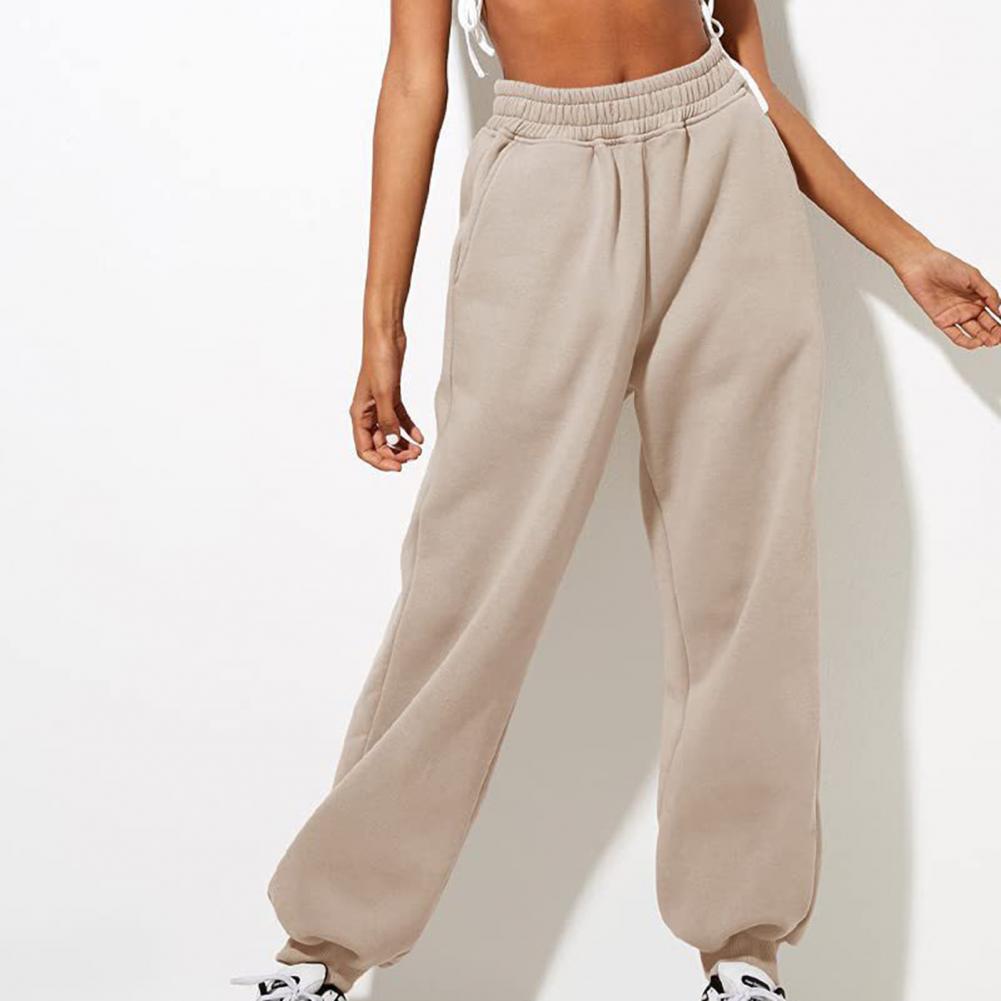 Comfortable High Waist Sweatpants For Women Stretchy And Soft Everyday Pants With Elastic Waistband Sweatpants Jogging Trousers