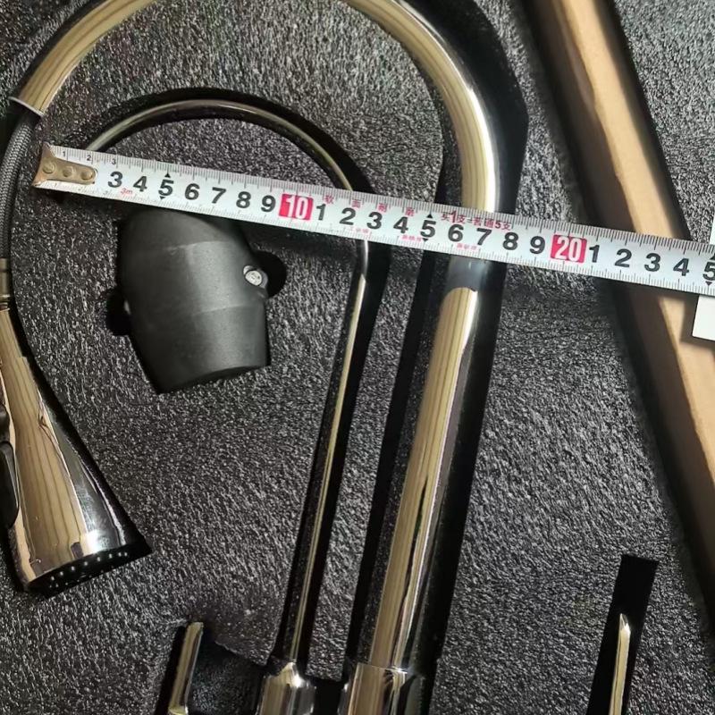 All-Copper 3-in-1 Pull-Out Kitchen Faucet with Hot, Cold, and Pure Water Options