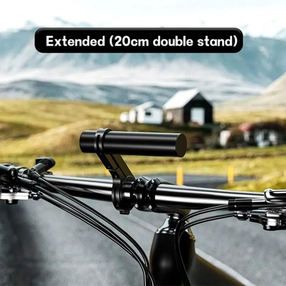 Aluminum Alloy Bicycle Handlebar Extender Multifunctional Black Handlebar Extension Bracket Bicycle Extension Frame