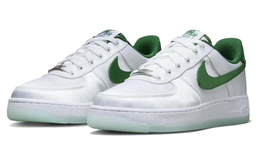 Nike Air Force 1 Low '07 Satin White Pine Green Women's DX6541-101