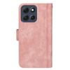 For Motorola Moto G86 5G Leather Case Line Pattern Wallet Phone Cover with 9 Card Slots