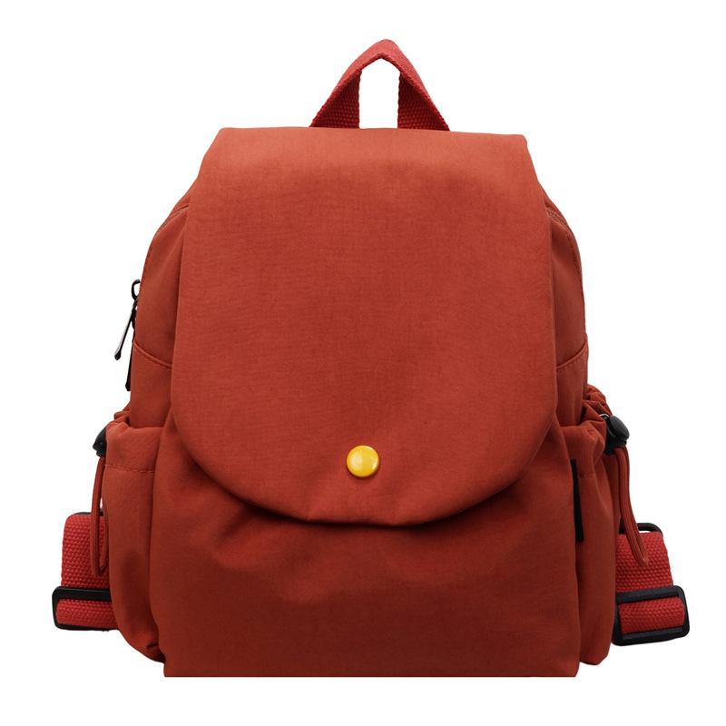 

Женский однотонный рюкзак Многофункциональный легкий рюкзак оранжевый