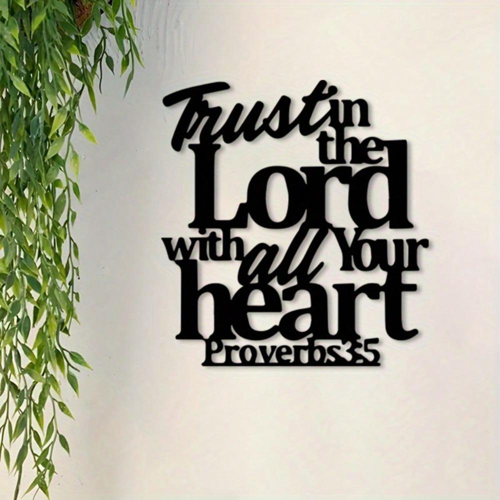 Powder Coated Metal Christian Wall Art Faith Sculpture for Prayer Room Decor Festive Gift