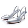 7cm Shallow Mouth Pointed Sandals White Thin Heels Small Size Wedding Shoes Bride Wedding Dress Shoes Wedding Photography Shoes
