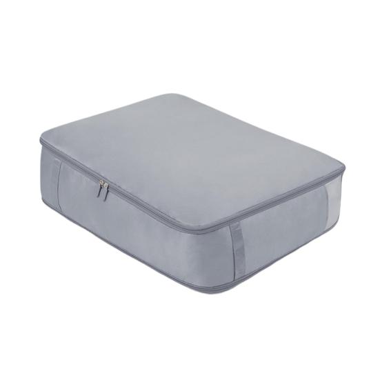 Self Compression Comforter Bag Large Capacity Quilt Storage Bag Washable Wardrobe Organizer with Mesh Viewing Window for Clothes Blankets Sweaters