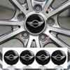 4 PZ 60mm Coprimozzi Centrali per Cerchi Auto Stile Emblema Badge Adesivo Per MINI Cooper Fridge One F56 R56 R57 R58 R59 R60 JCW Countryman Clubman