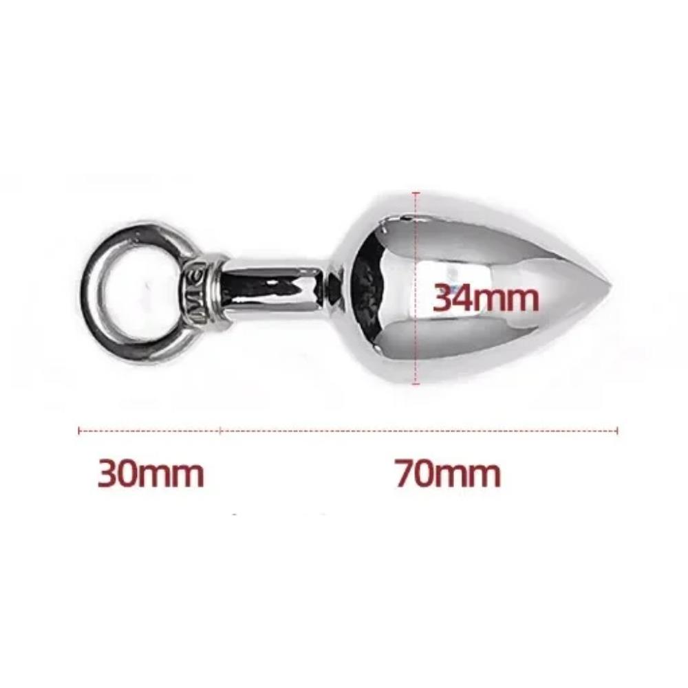 Metal Ring Anal Plug Sex Toys Butt Plug Prostage Masturbator Dildo