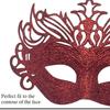 Breathable Half Face Role Play Mask Integrated Crowns And Sparkling Powder Effect For Themed Parties Cosplay Event