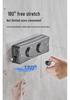 Retractable Steel Wire Indoor Clothesline: Double-Line Invisible Drying Rack for Balcony Use