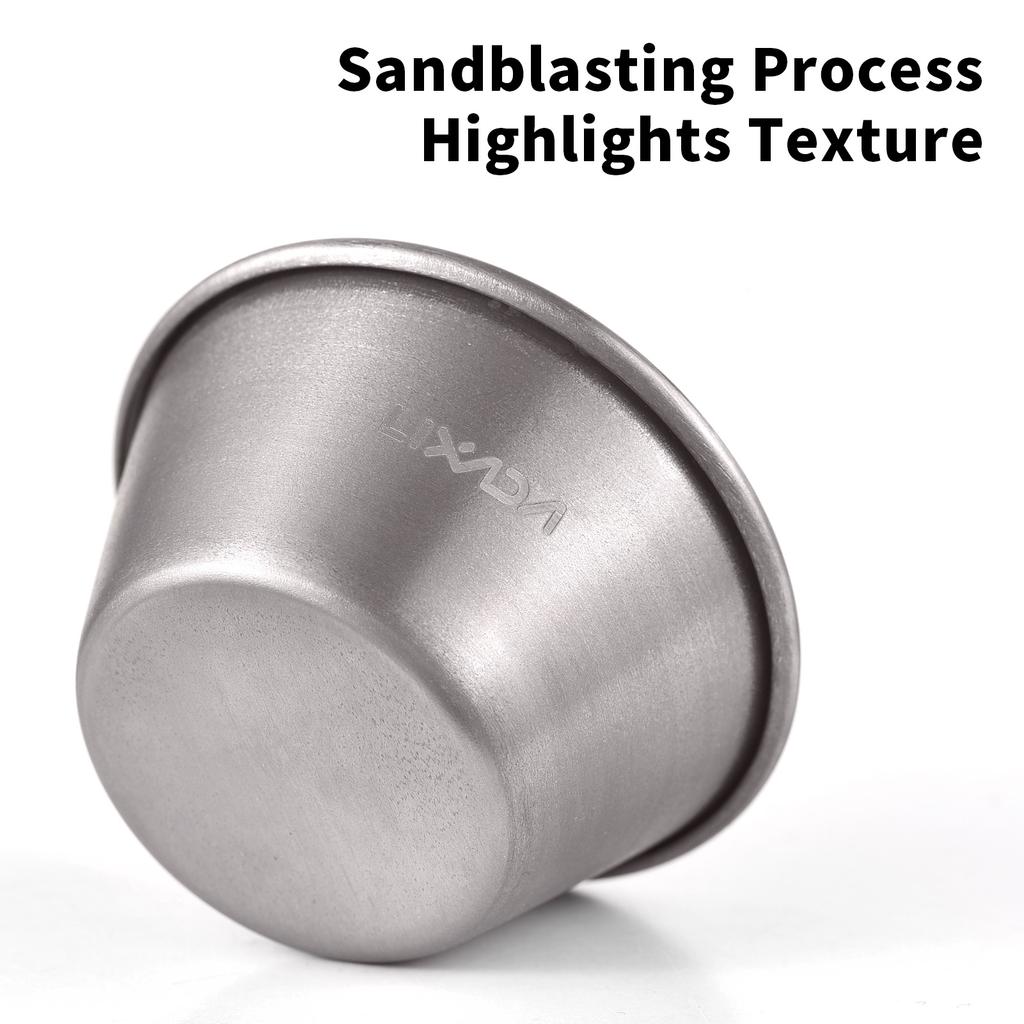 Wine Cup Mini Outdoor Camping Sake Whiskey Cup Metal Ti Lightweight Healthy Eco-Friendly 9g 15ml