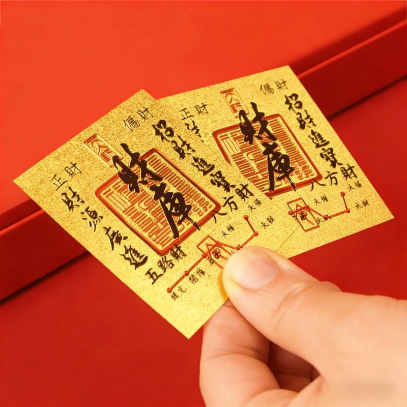 Spring Festival Acrylic Wealth Amulet Sticker New Year Decoration Lucky Protection Gift Box Gift Set