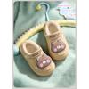Children's Cotton Shoes Autumn and Winter Warm Cashmere Waterproof Infants 4-6 Years Old Non-slip Baby Woolen Cotton Mop