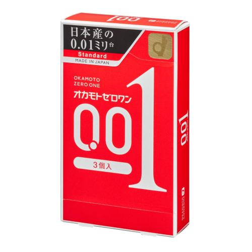 Okamoto Condoms Okamoto Zero One 0.01mm 3 Pieces Single Item Polyurethane (PU)