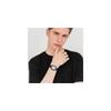 Steel Men's Watch Waterproof Elastic Band Clear Dial Simple Design Black Arabic Numbers Quartz Timepiece