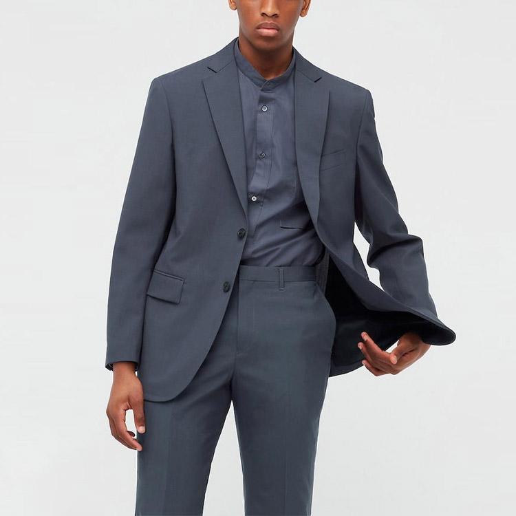 Uniqlo X Jil Sander Collaboration Series Wool Blazer Men blazers Dark-Gray 439932-08
