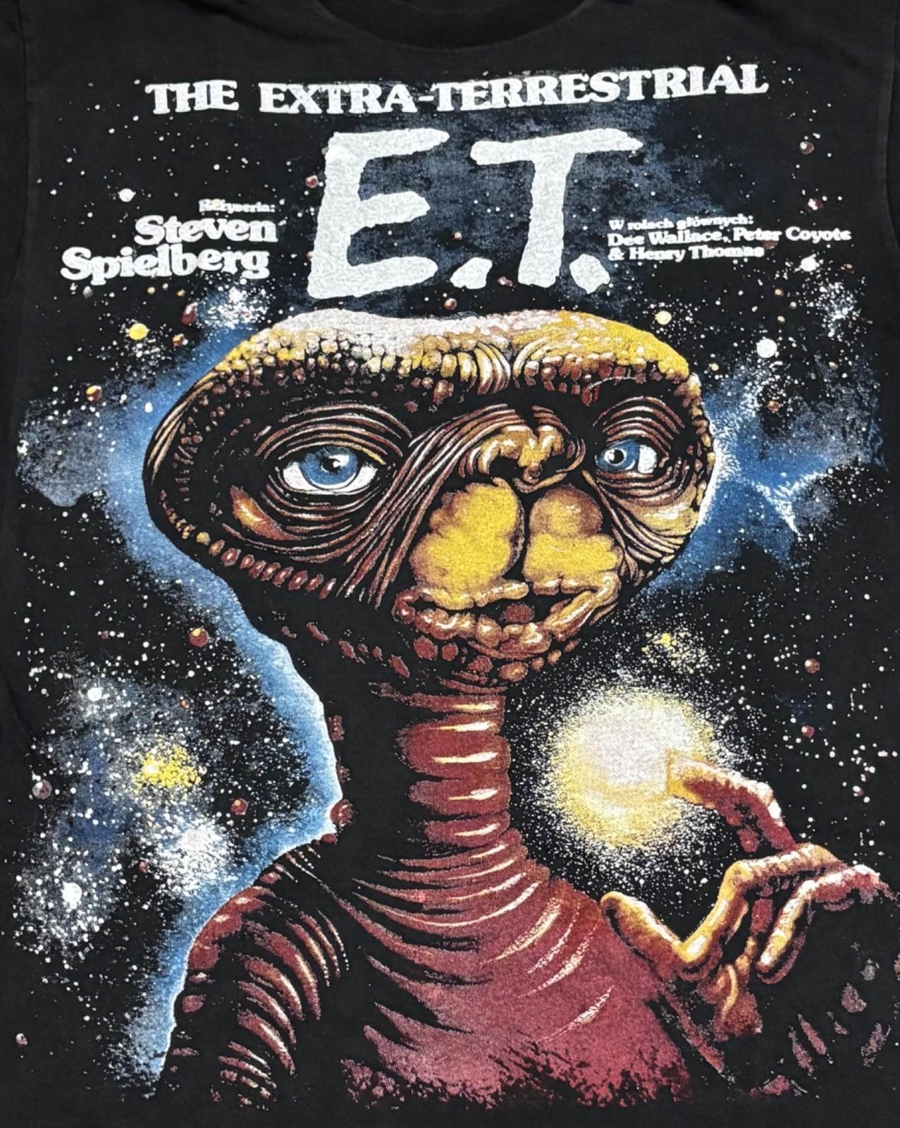 E.T. The Extra-Terrestrial 1982 Vintage 90s Sz.L Single Stitch REPRINT Unisex T-Shirt S