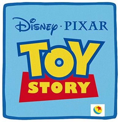 Marushin Mini Disney Toy Story Blue Chenille 2006005200 Towel, Logo, 100% Cotton, Weave,