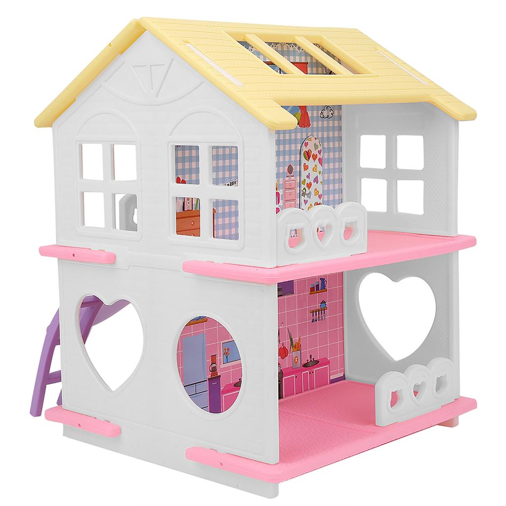 Miniature Dollhouse Toys DIY Kid Assemble Doll House Baby Toy Boy Girls GiftA Style