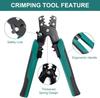 1/2pcs 4 in1 Multifunctional Crimping Terminal Pliers Wire Stripper Wire Cutter Terminal Pliers Wiring Accessories Hand Tool