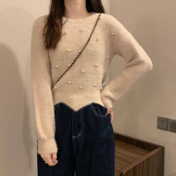 Dingzhu Temperament Jacket Sweater Korean Version Lazy Style Knitted Sweater