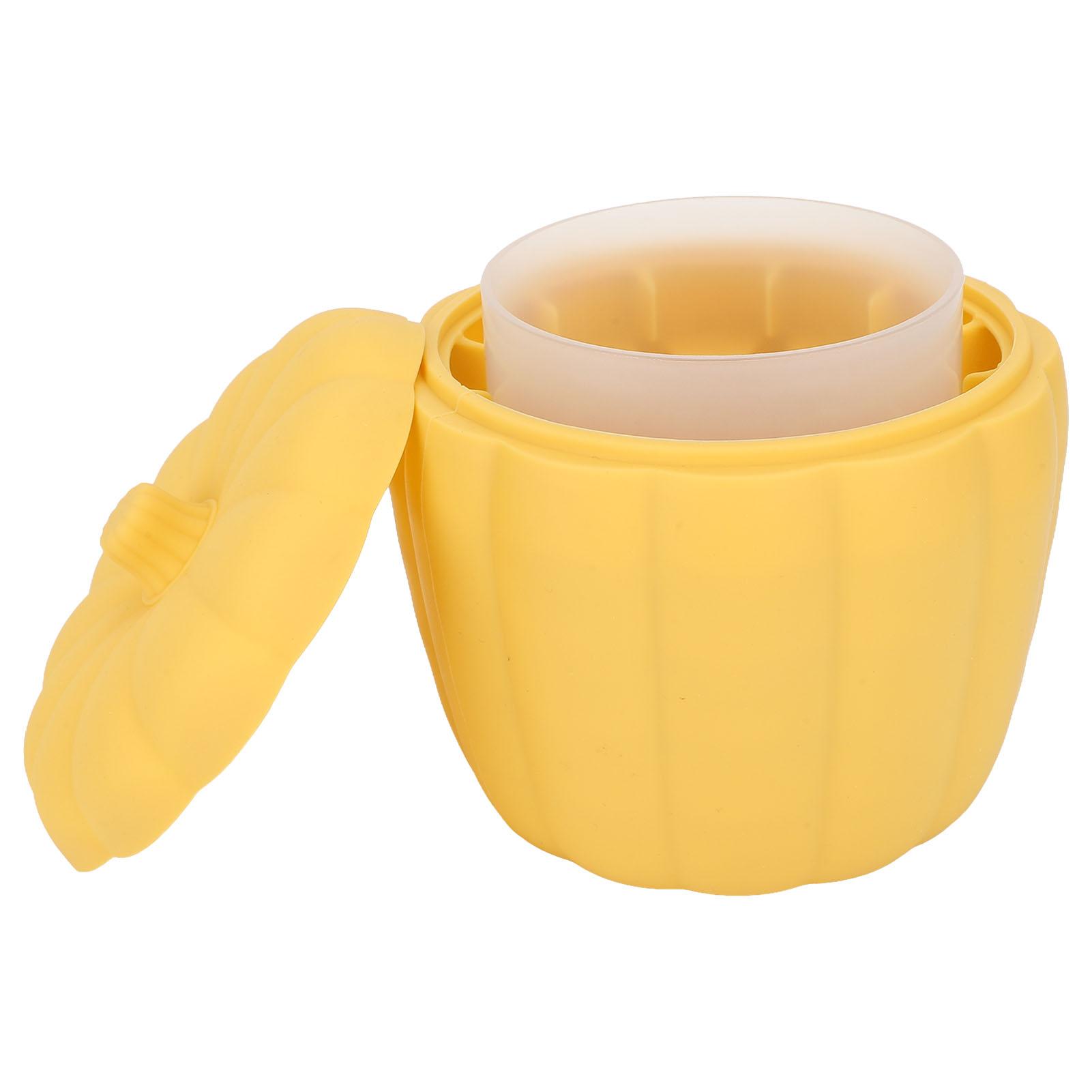 

Ice Cube Maker Pumpkin Appearance Easy Operation Space Saving BPA Free Safe Durable Silicone Acrylic Silicone Ice Bucket